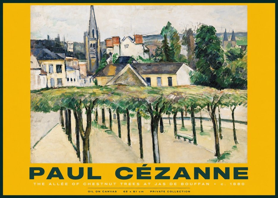 Paul Cézanne The Allée of Chestnut Trees at Jas De Bouffan No2 - Poster
