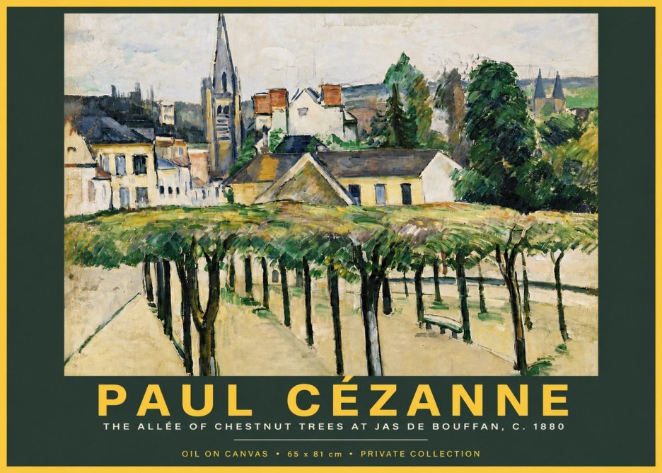 Paul Cézanne The Allée of Chestnut Trees at Jas De Bouffan No5 - Poster
