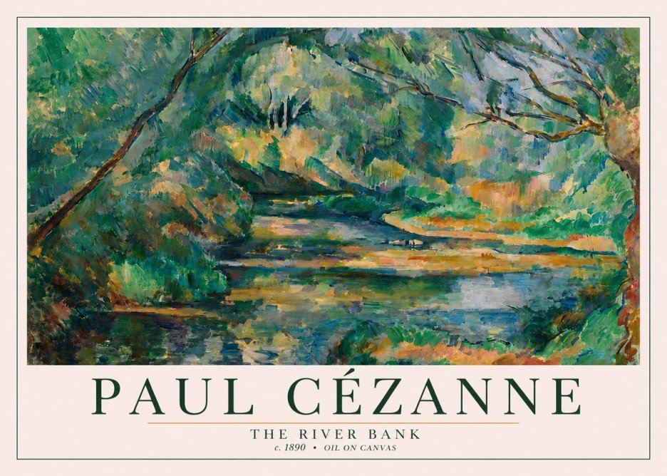 Paul Cézanne The River Bank No3 - Poster