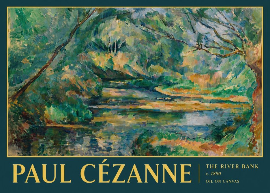 Paul Cézanne The River Bank No4 - Poster