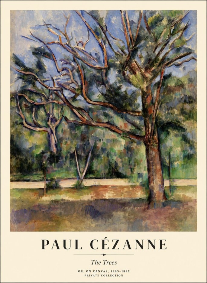 Paul Cézanne The Trees No1 - Poster