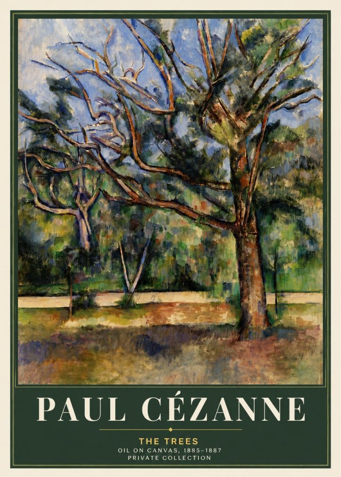 Paul Cézanne The Trees No5 - Poster