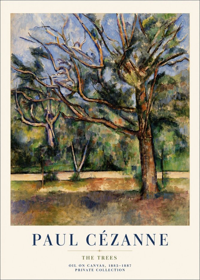 Paul Cézanne The Trees No6 - Poster