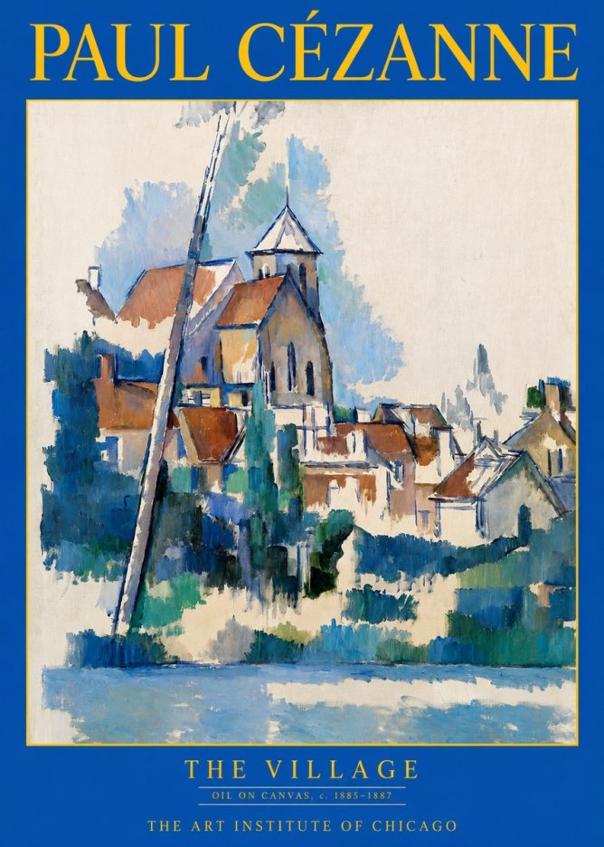Paul Cézanne The Village II No2 - Poster