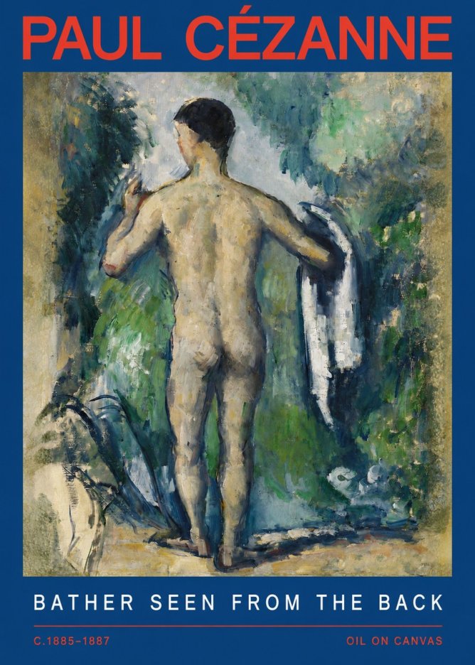 Paul Cézanne Bather Seen from the Back No2 - Poster