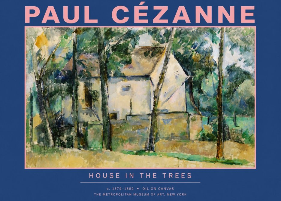 Paul Cézanne House in the Trees No2 - Poster
