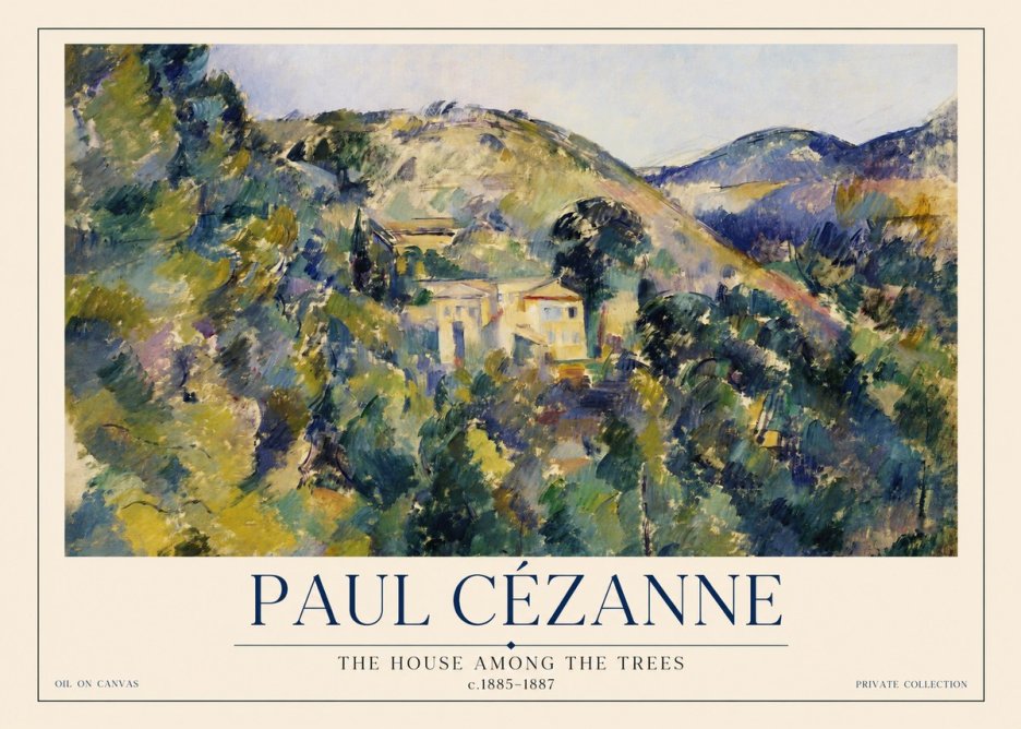 Paul Cézanne The Hillside at Pontoise No2 - Poster