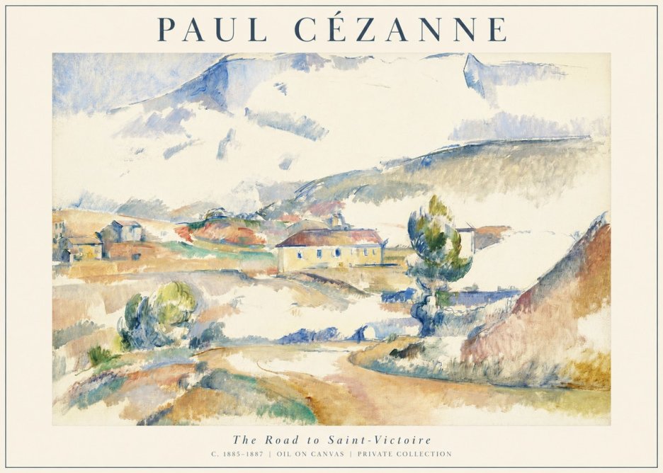 Paul Cézanne The Road to Saint-victoire No1 - Poster