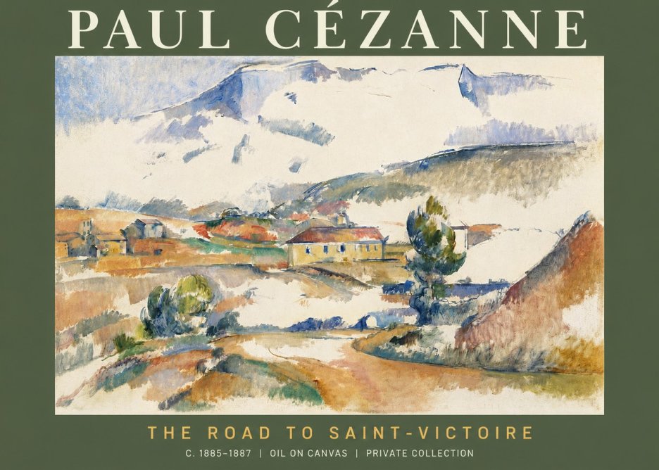 Paul Cézanne The Road to Saint-victoire No2 - Poster