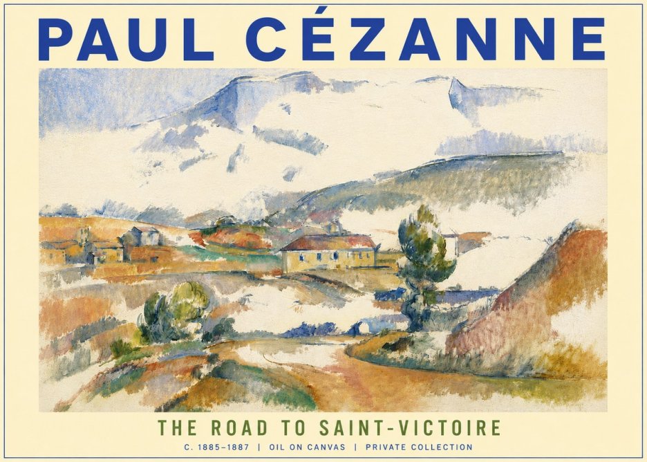 Paul Cézanne The Road to Saint-victoire No3 - Poster