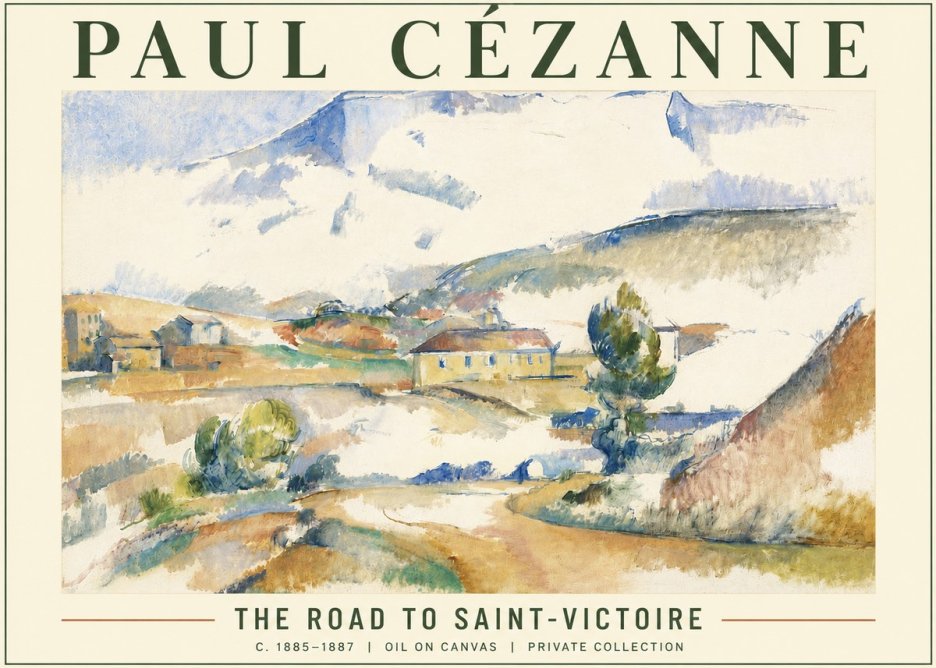 Paul Cézanne The Road to Saint-victoire No5 - Poster