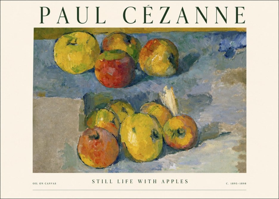 Paul Cézanne Still Life with Apples No1 - Poster