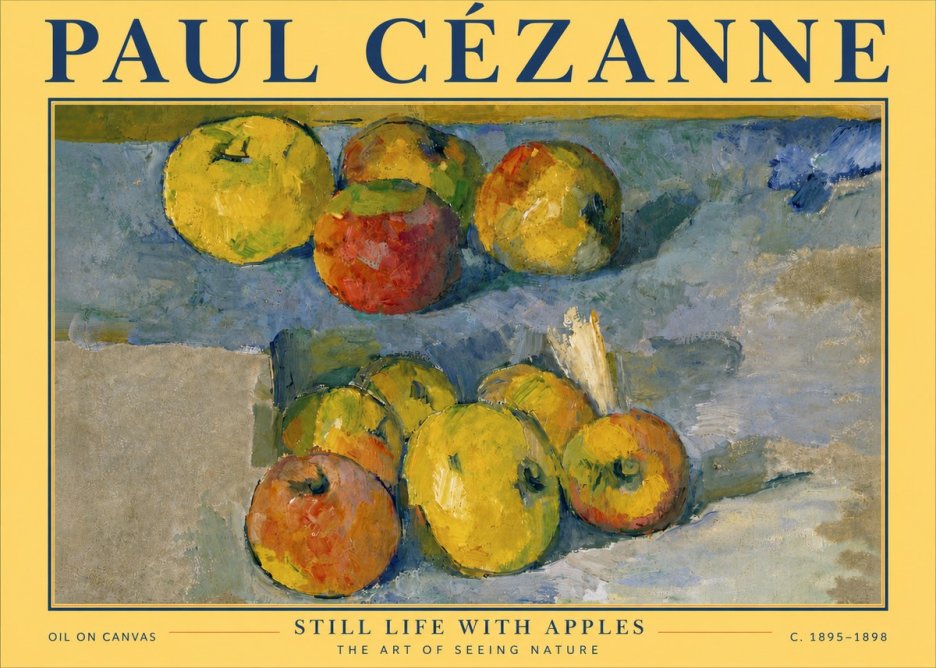 Paul Cézanne Still Life with Apples No6 - Poster