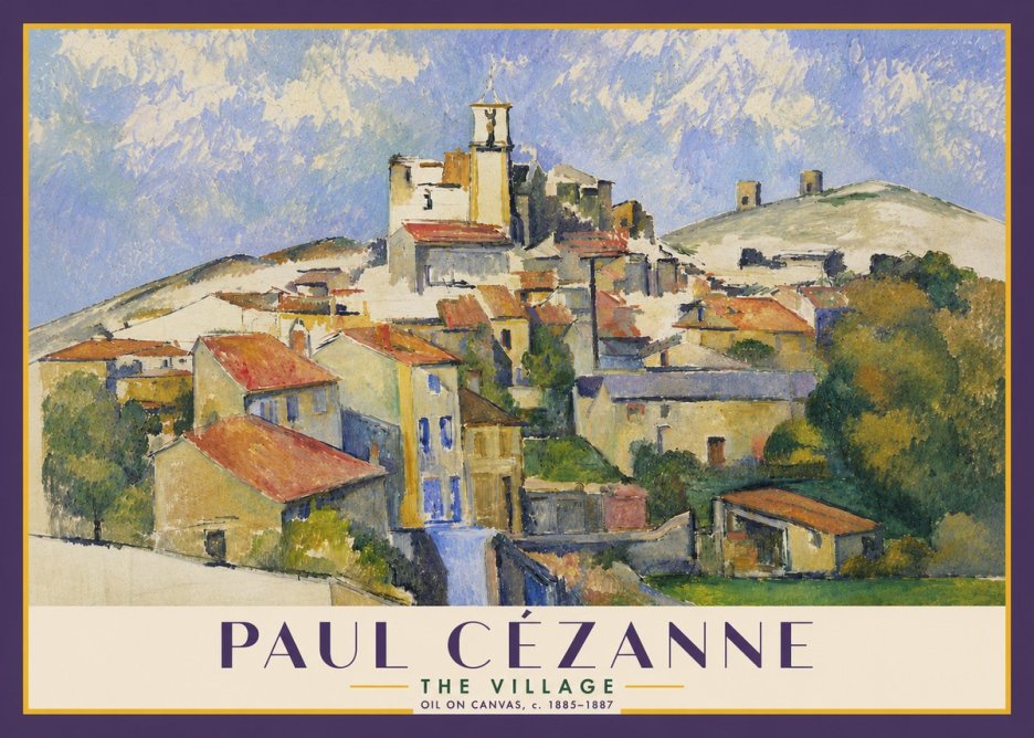 Paul Cézanne The Village III No4 - Poster
