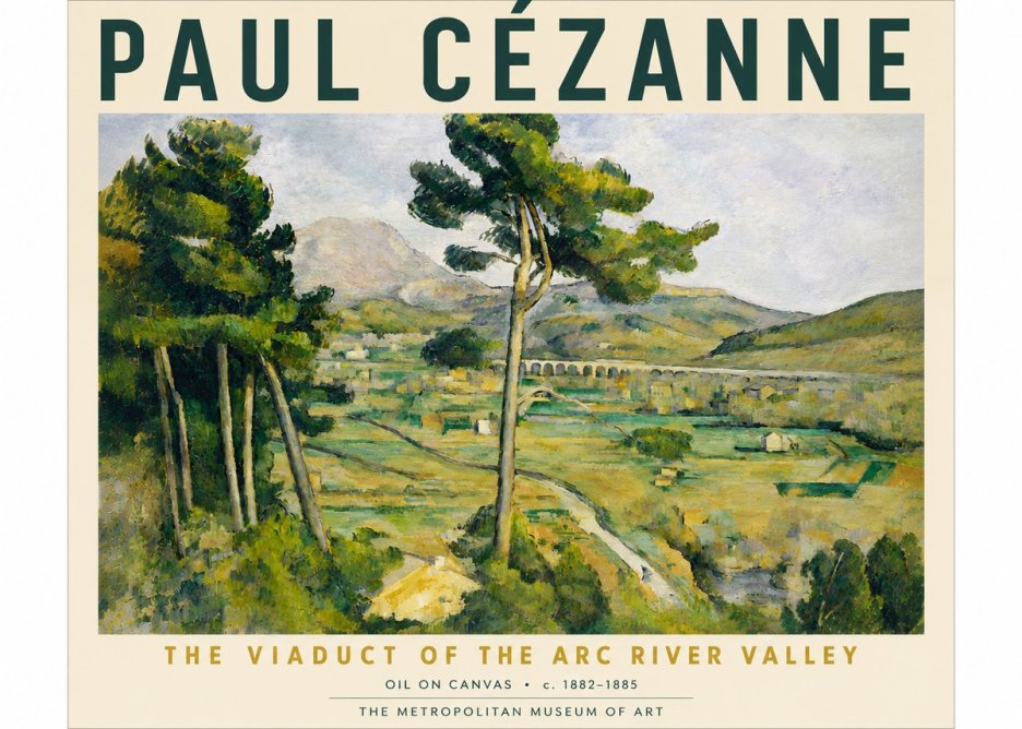 Paul Cézanne The Viaduct of the Arc River Valley No6 - Poster