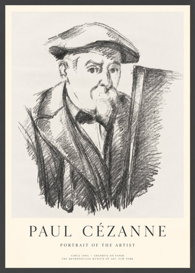 Paul Cézanne Portrait of the Artist III No1 - Poster