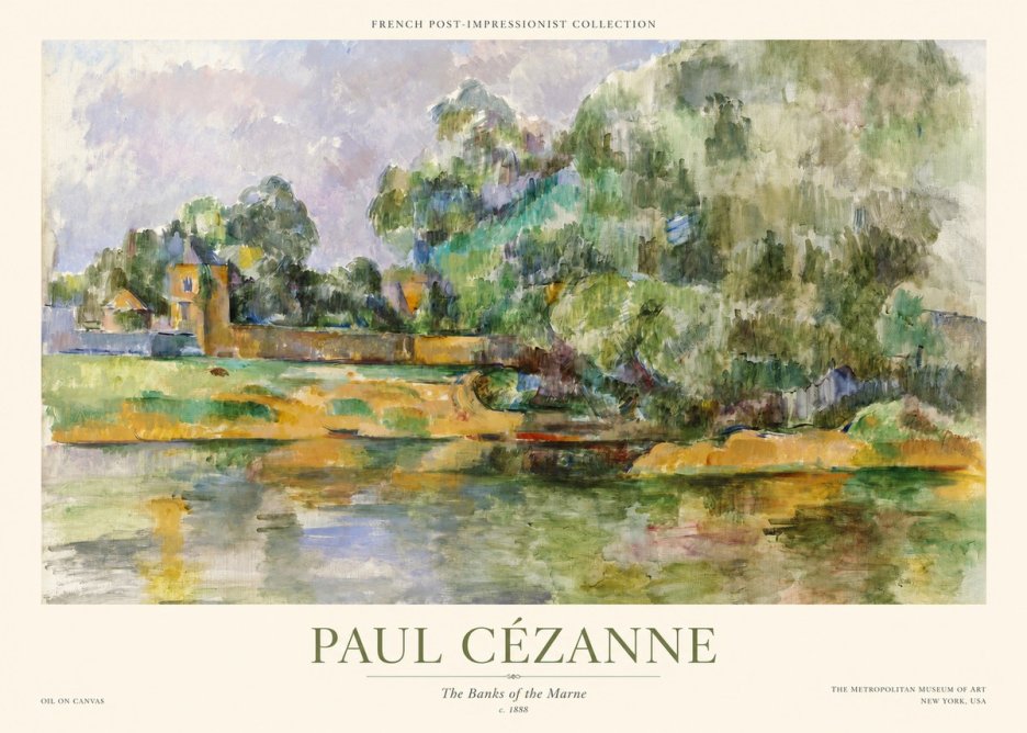 Paul Cézanne The Banks of the Marne No1 - Poster