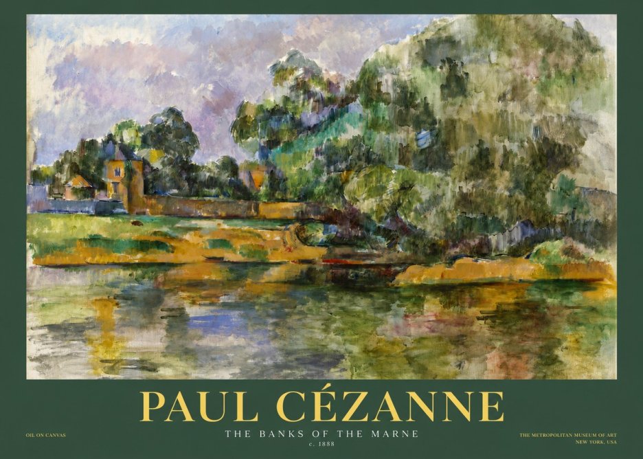 Paul Cézanne The Banks of the Marne No2 - Poster