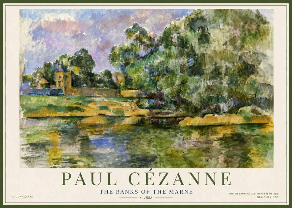 Paul Cézanne The Banks of the Marne No4 - Poster