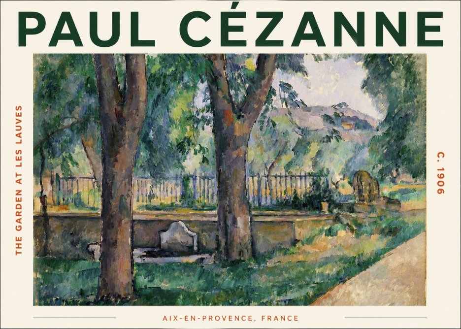 Paul Cézanne The Garden at Les Lauves No3 - Poster