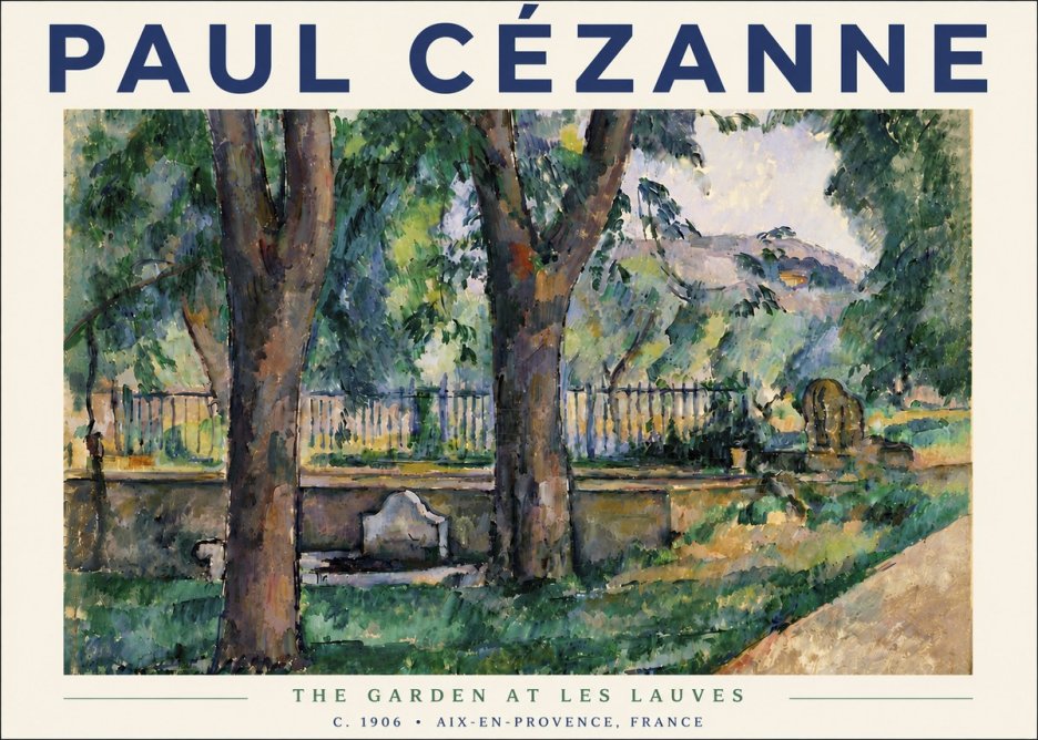 Paul Cézanne The Garden at Les Lauves No5 - Poster