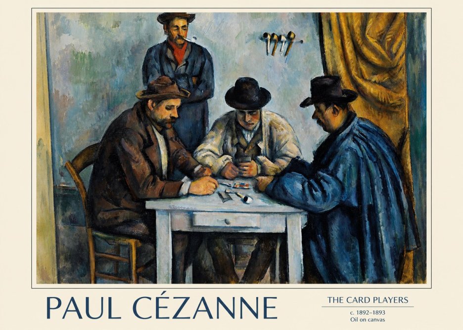 Paul Cézanne The Card Players II No1 - Poster