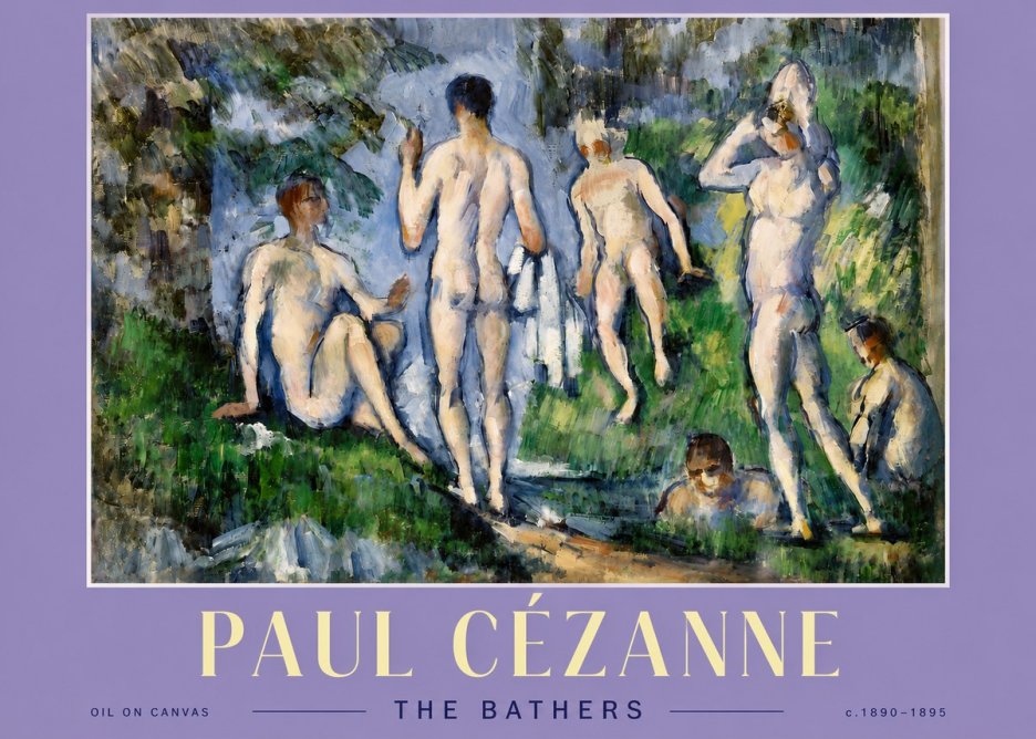 Paul Cézanne The Bathers No4 - Poster
