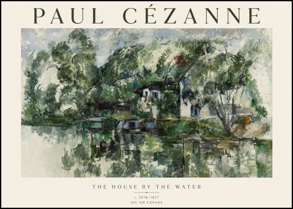 Paul Cézanne The House by the Water No1 - Poster