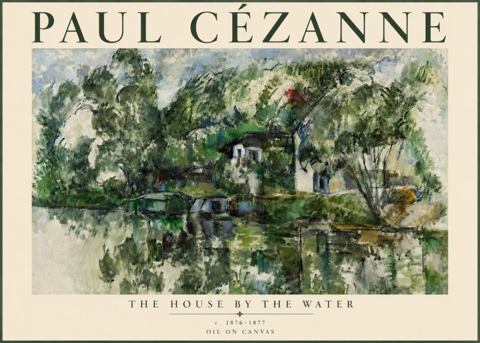 Paul Cézanne The House by the Water No5 - Poster