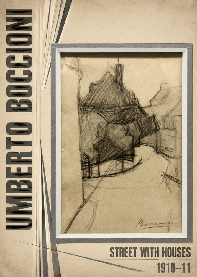 Umberto Boccioni Street with Houses No4 - Poster