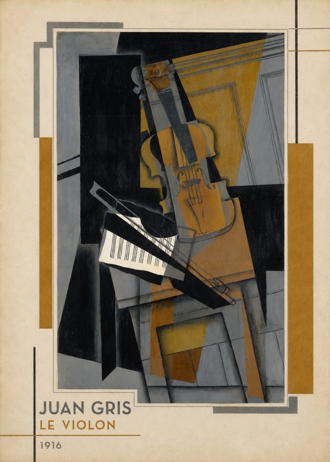 Juan Gris Le Violon No2 - Poster