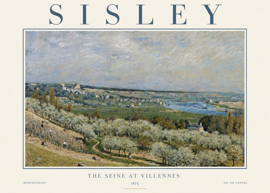 Sisley The Seine at Villennes No3 - Poster