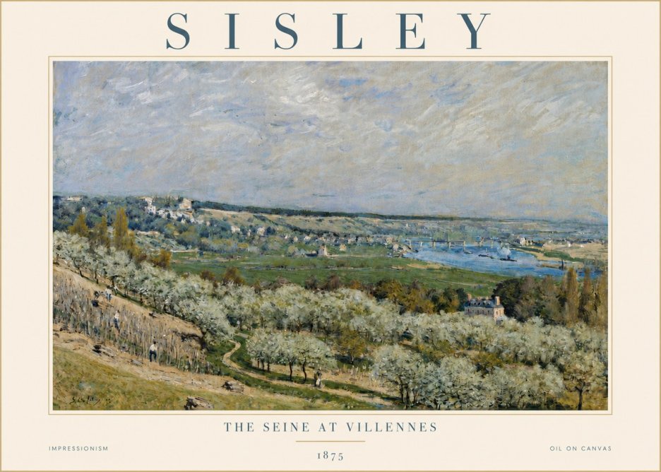 Sisley The Seine at Villennes No4 - Poster