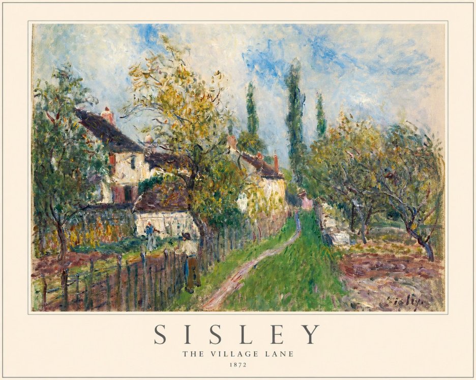 Sisley The Village Lane No1 - Poster