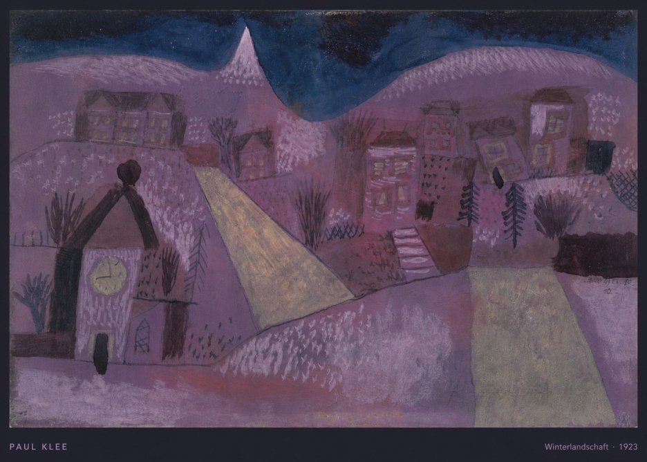 Paul Klee Winterlandschaft No5 - Poster