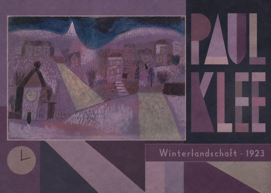 Paul Klee Winterlandschaft No6 - Poster
