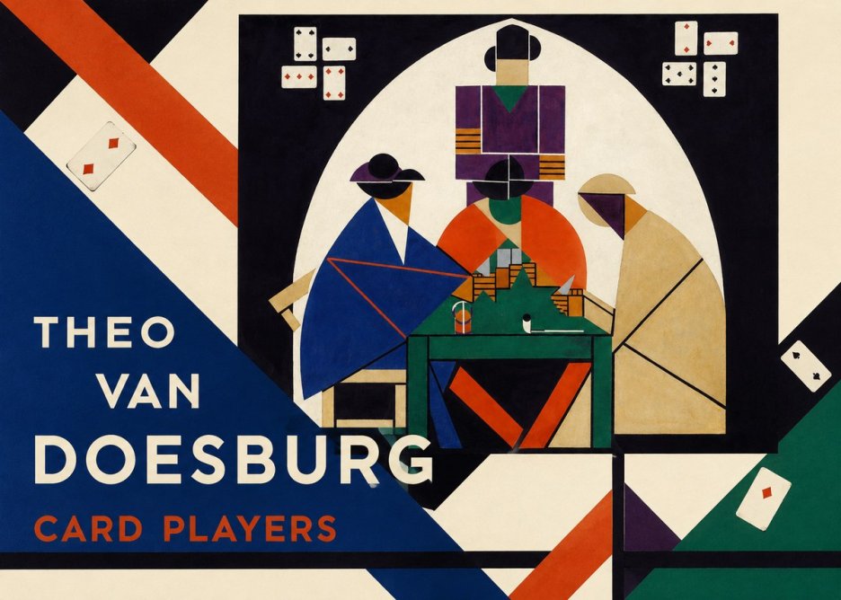 Theo van Doesburg Card Players No5 - Poster