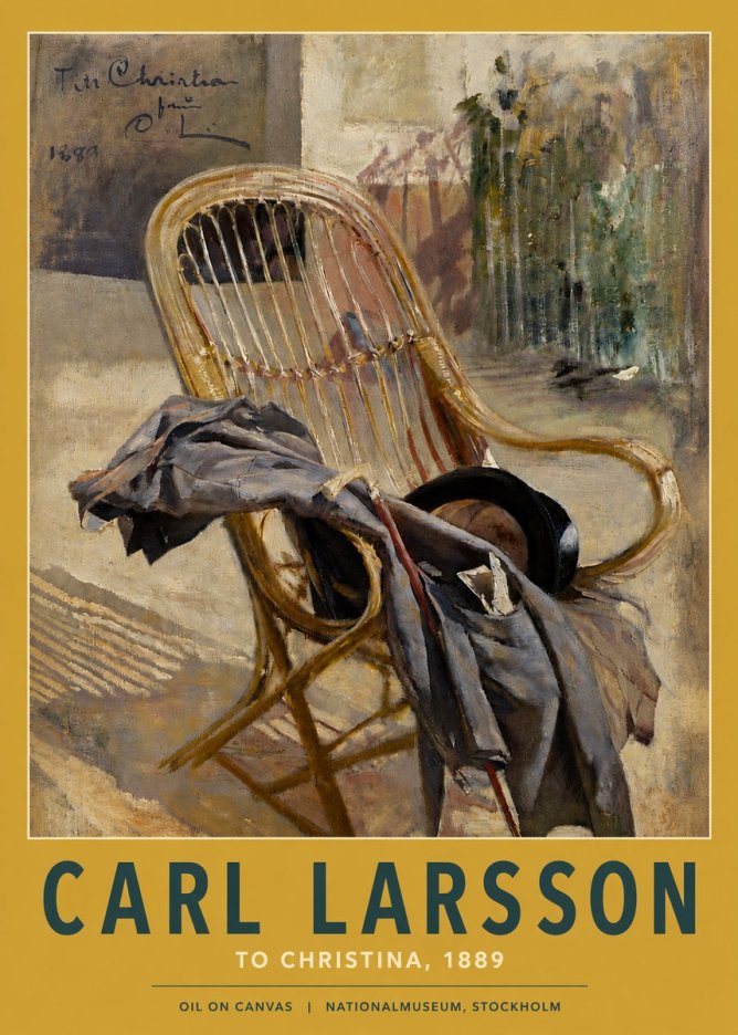 Carl Larsson To Christina, from C. Larsson, 1889 No3 - Poster