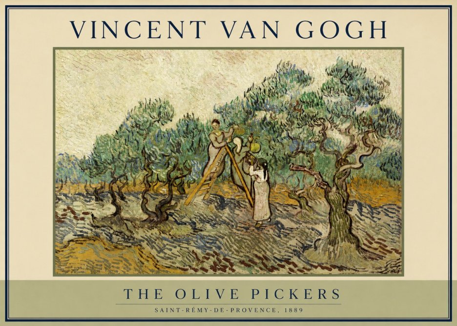 Van Gogh The Olive Pickers II No2 - Poster