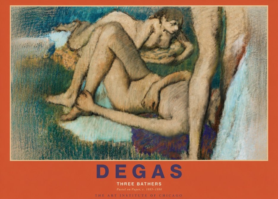 Edgar Degas Three Bathers No3 - Poster