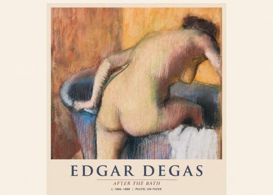 Edgar Degas After the Bath I No1 - Poster