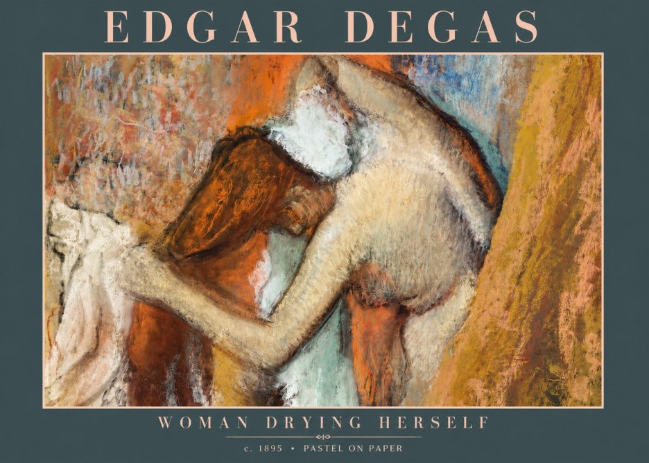 Edgar Degas Woman Drying Herself I No3 - Poster