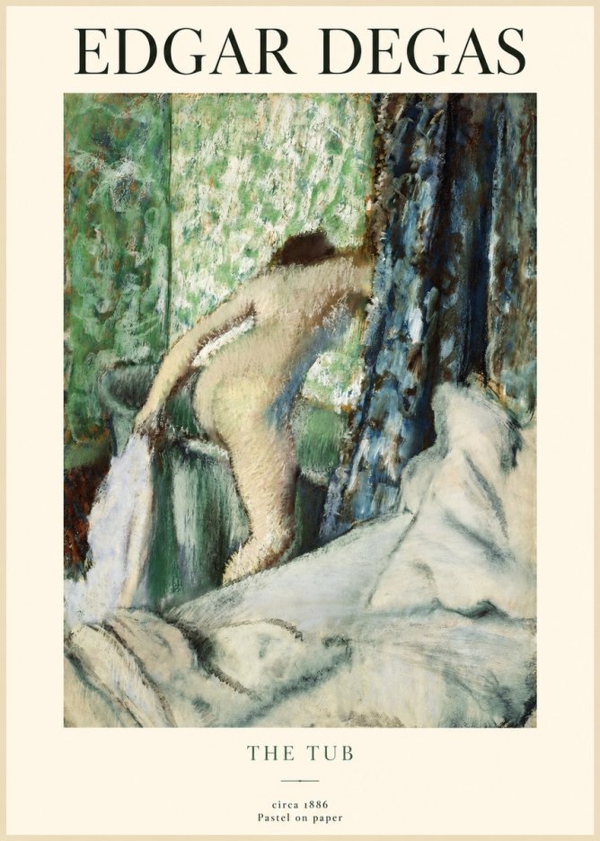 Edgar Degas The Tub No1 - Poster