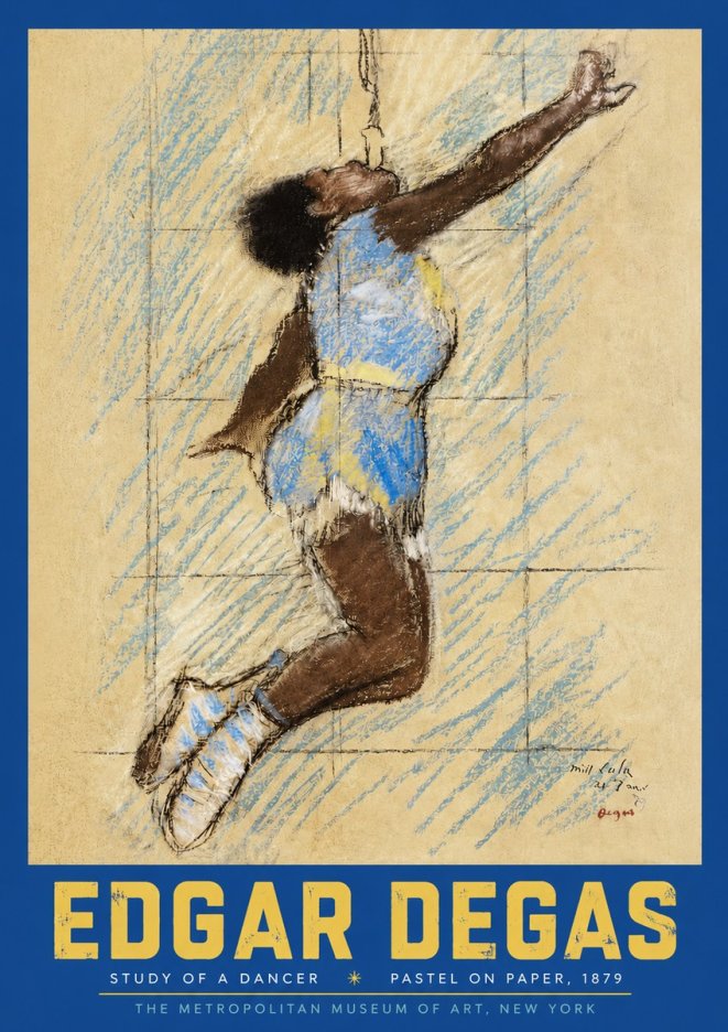 Edgar Degas Study of a Dancer No3 - Poster