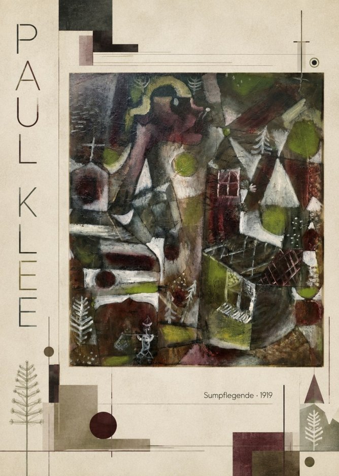 Paul Klee Sumpflegende I No2 - Poster