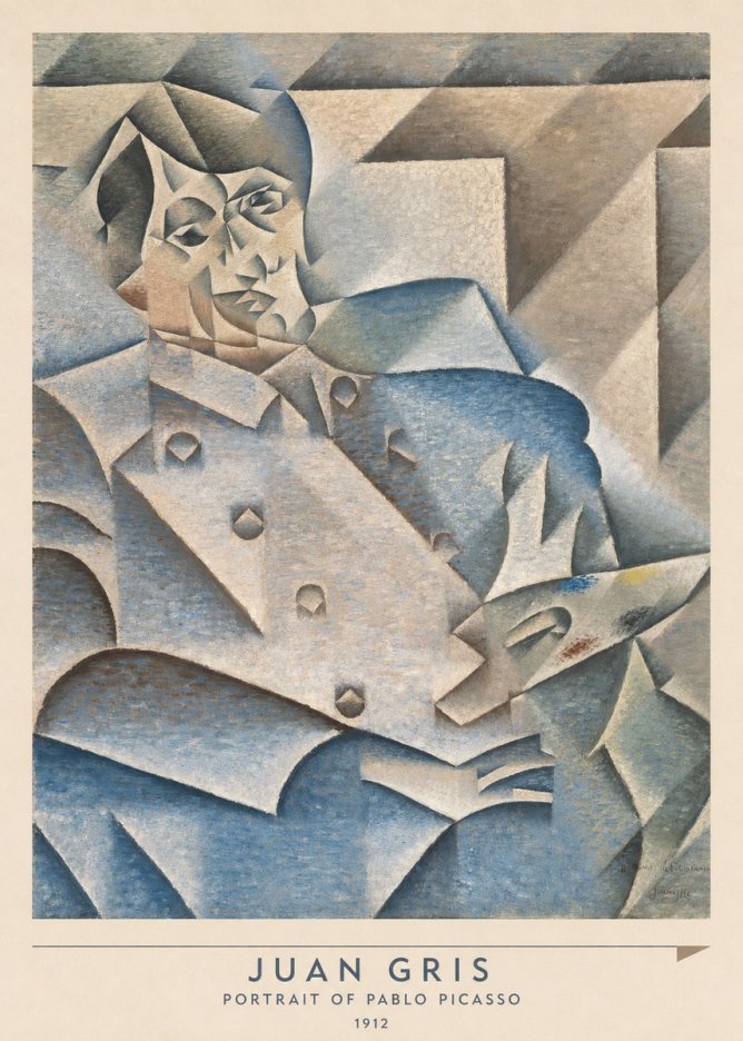 Juan Gris Portrait of Pablo Picasso No6 - Poster