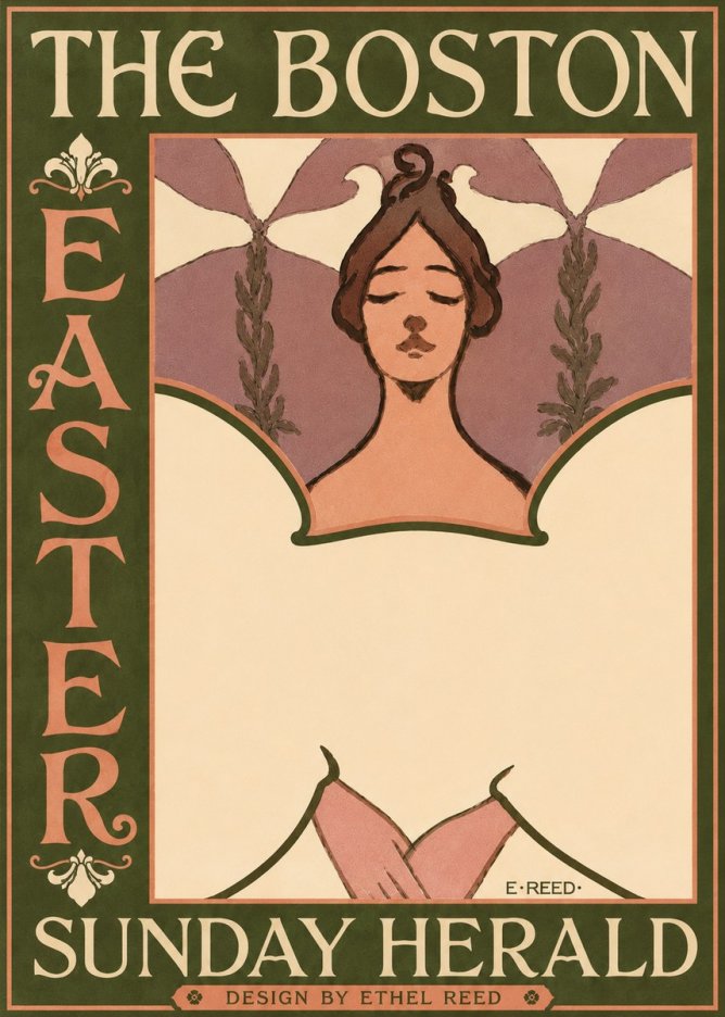 Ethel Reed The Boston Easter Sunday Herald No4 - Poster