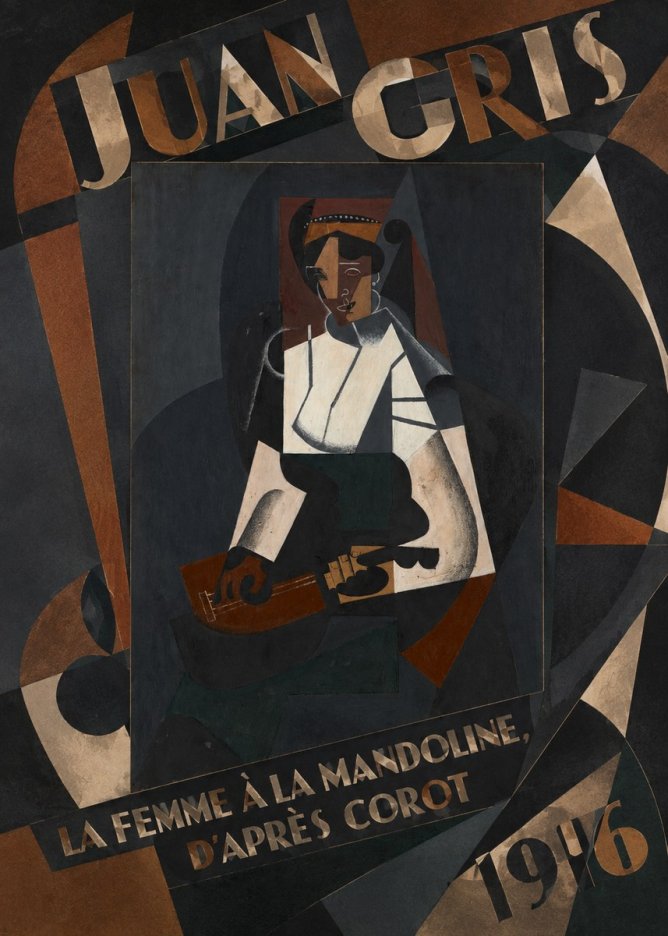 Juan Gris La Femme À La Mandoline, D'après Corot No6 - Poster