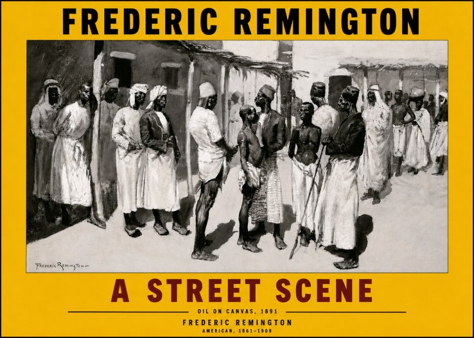 Frederic Remington A Street Scene No4 - Poster