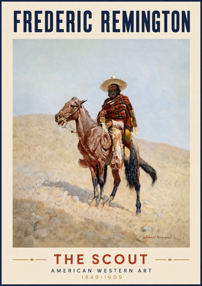 Frederic Remington The Scout I No3 - Poster